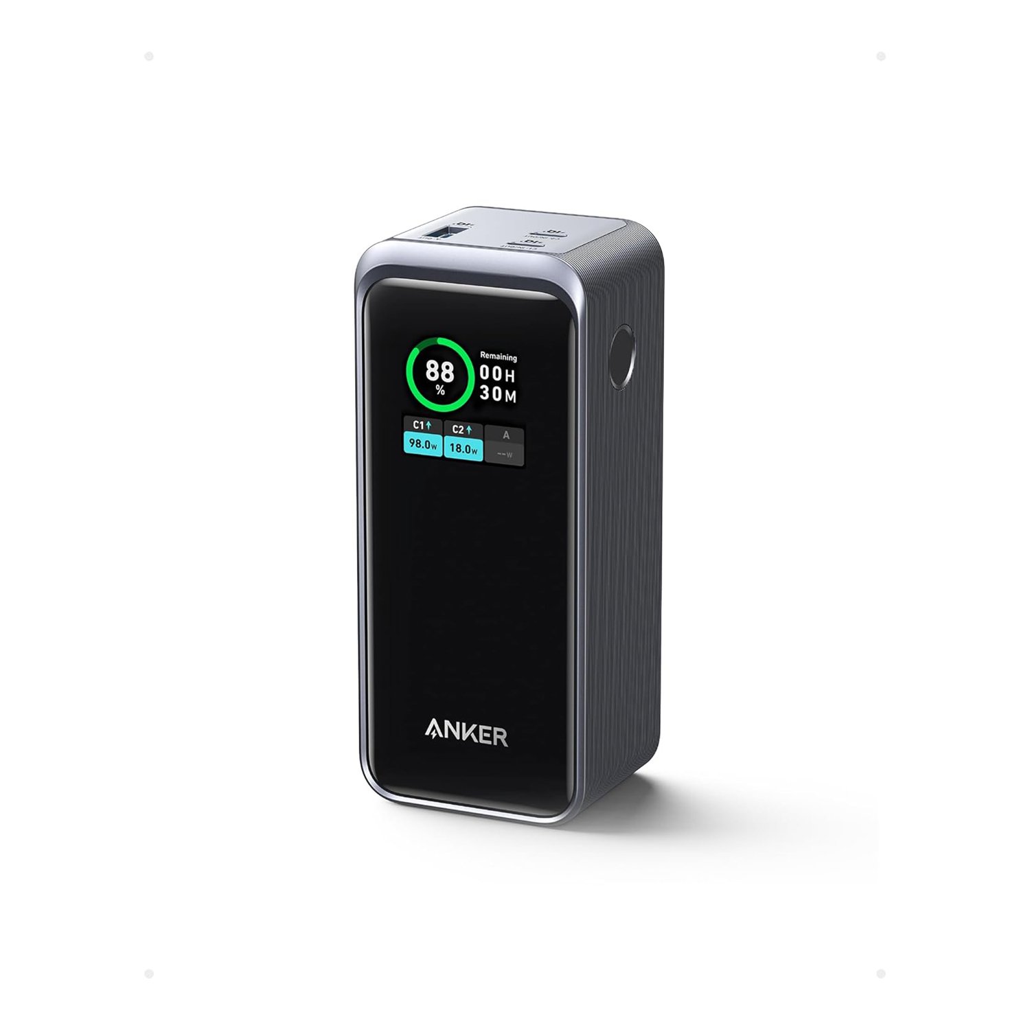 ANKER 735 3-Port 200W Power Bank with LCD Screen (20,000mAh, Black)