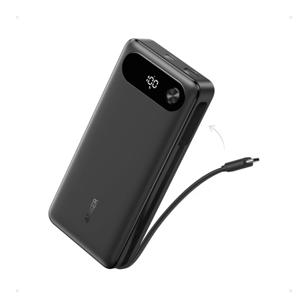 Anker Power Bank 20K 87W Built-In USB-C Cable