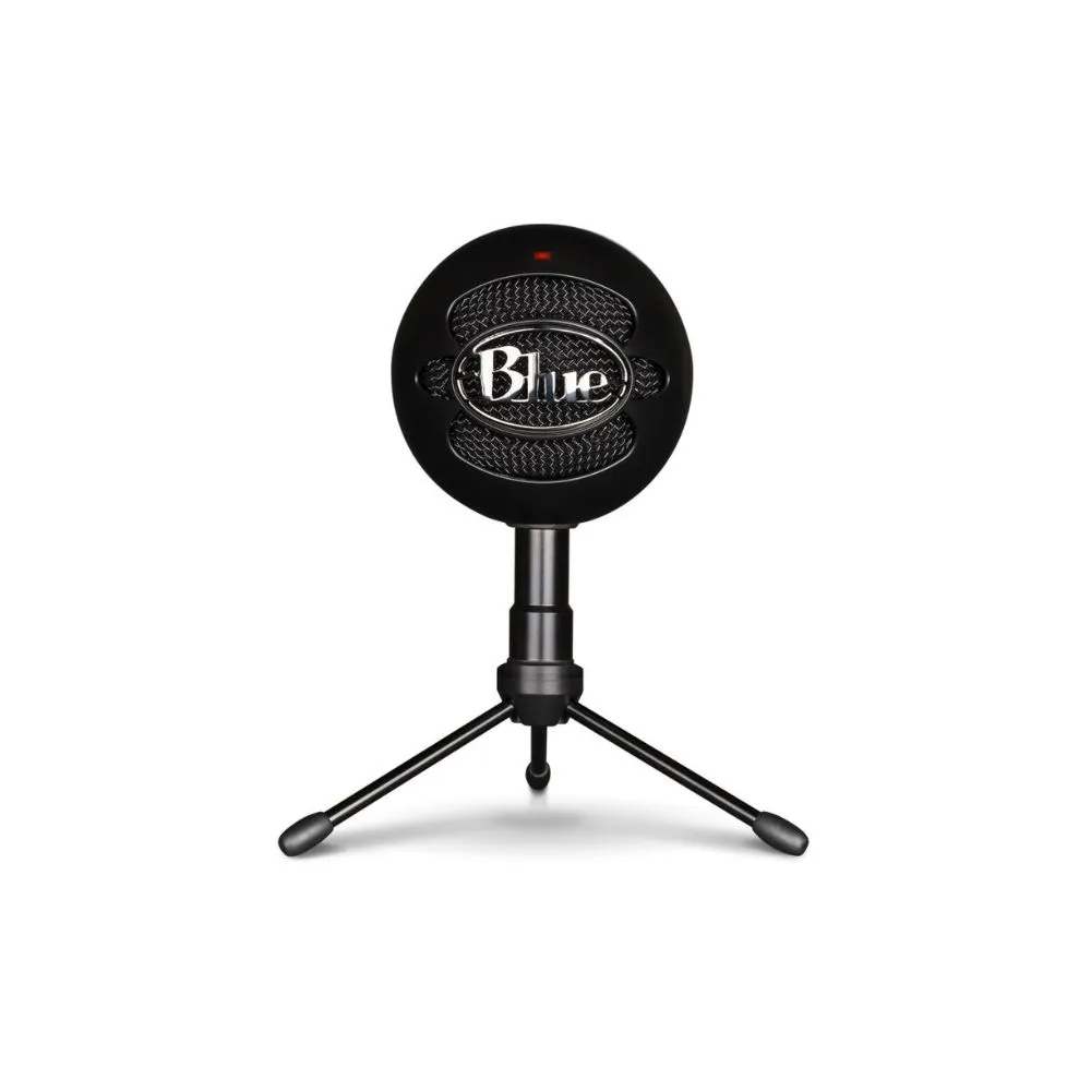 Blue Microphones Snowball USB Mic with Tripod Stand – Black Ice