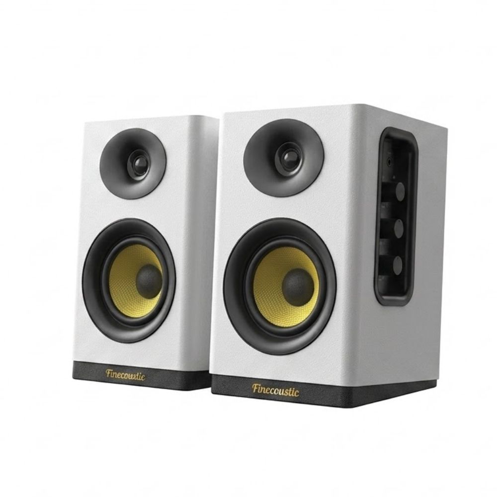 Fantech Finecoustic Hako Studio 301 80W 2.0 Bookshelf Speakers | Bluetooth 5.3 & Wood Cabinet