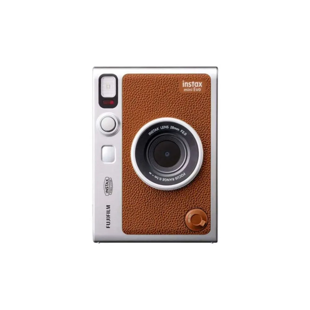 FUJIFILM INSTAX MINI EVO Hybrid Instant Camera (Brown)