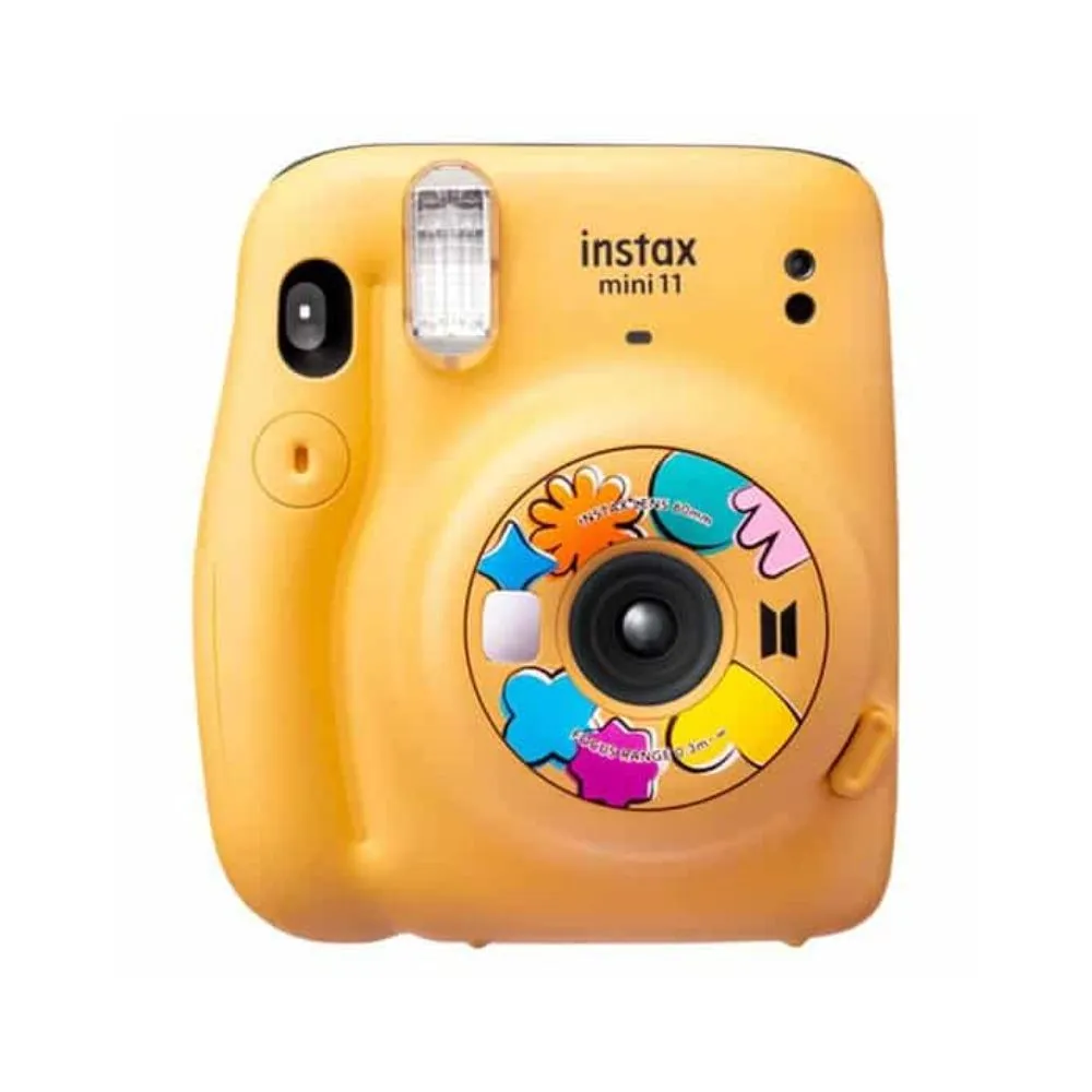 Fujifilm Instax Mini 11 BTS Butter Version Instant Camera, Yellow, Compact