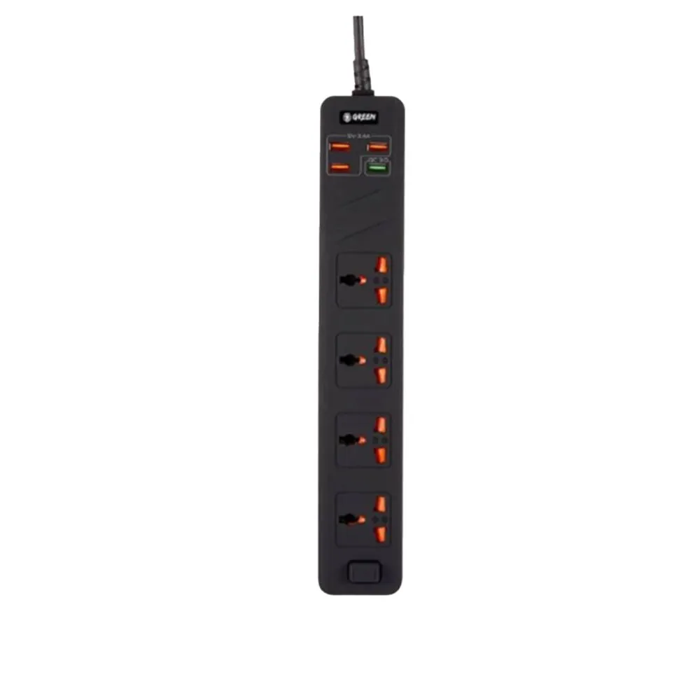 Green Lion 4 AC 4 USB 3.4A QC3.0 Multiport Smart Power Socket 3000W 3M
