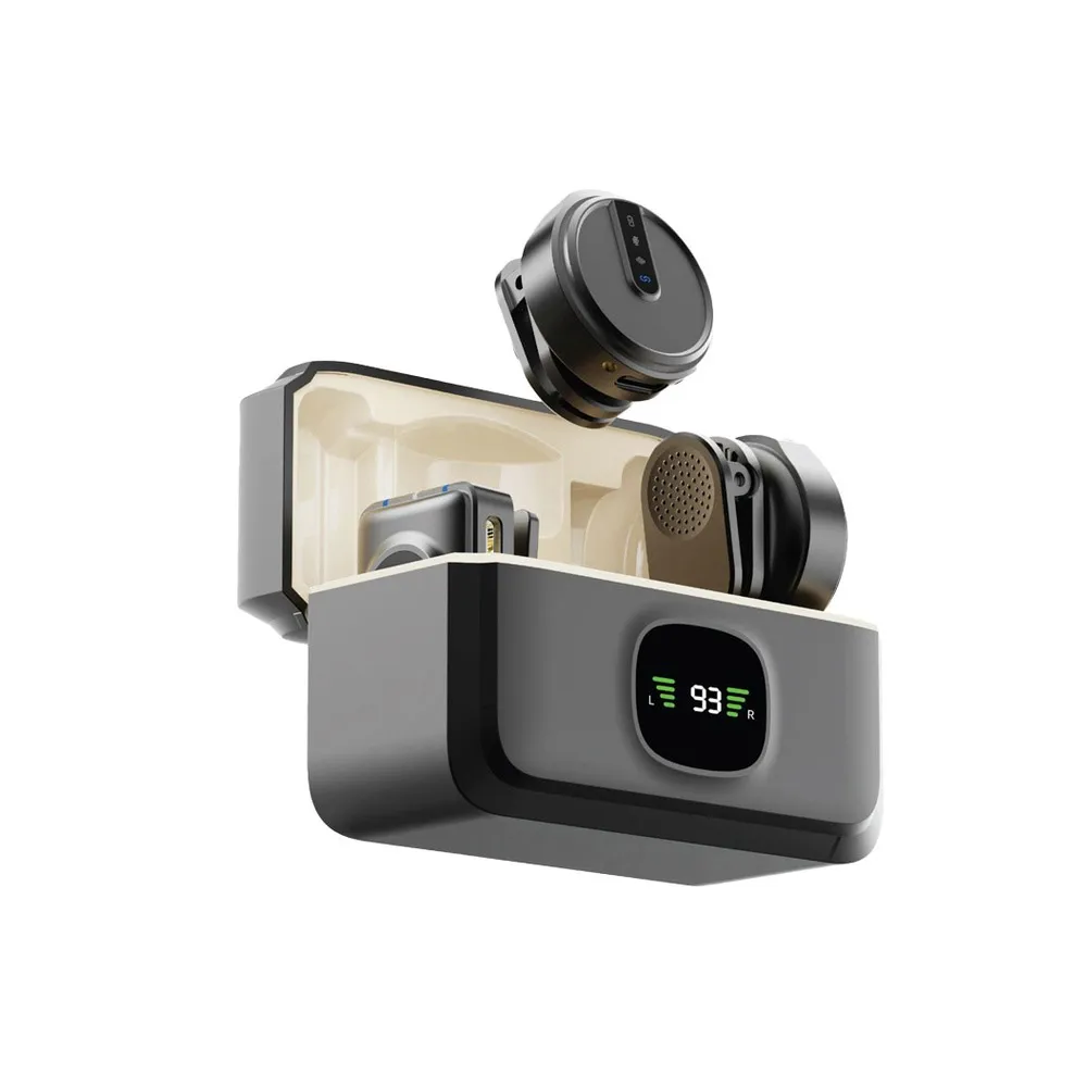 Green Lion GLM-Wireless Mic Lit with Type-C & Lightning Cable & 3.5mm Camera Aux
