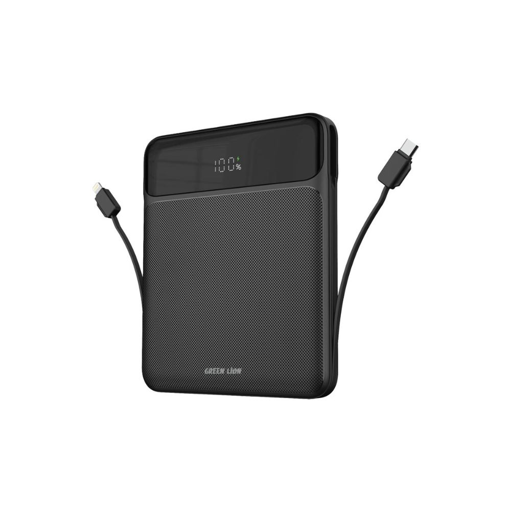 Green Lion Ultra Thin 120W 20000mAh Power Bank – Black