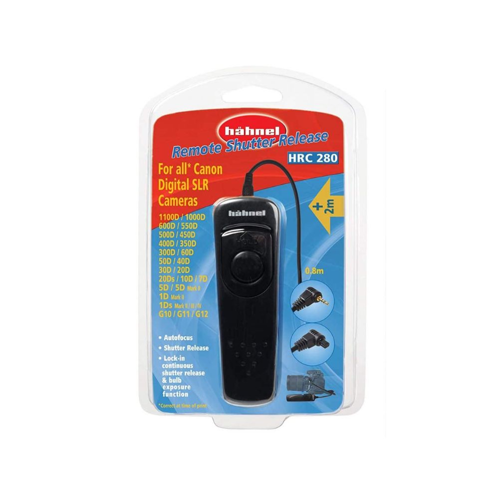 Hahnel HRC280 Remote Shutter Cable Release for Canon or Nikon D-SLR’s