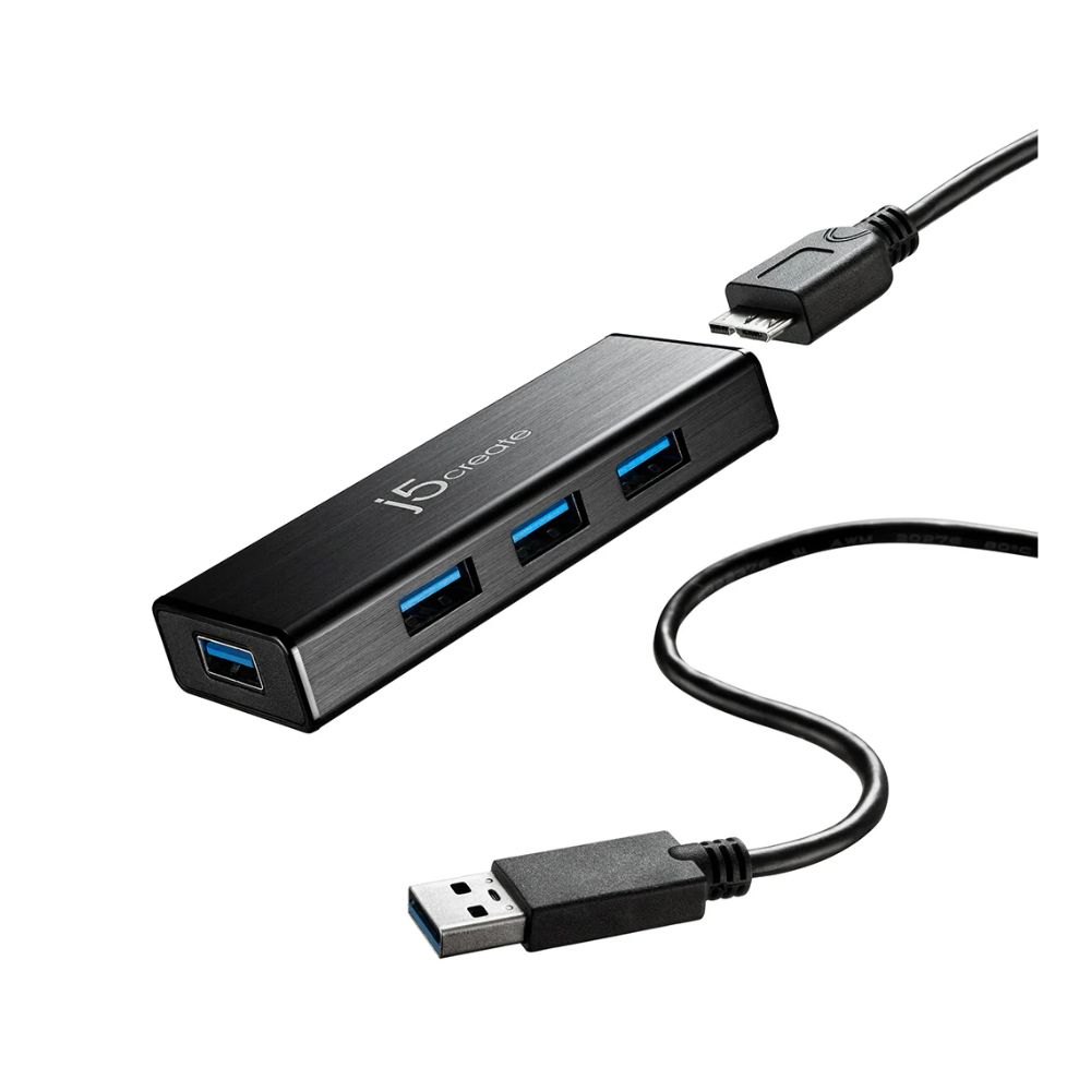j5Create JUH344 USB™ 3.0 Super Speed 4-Port Hub