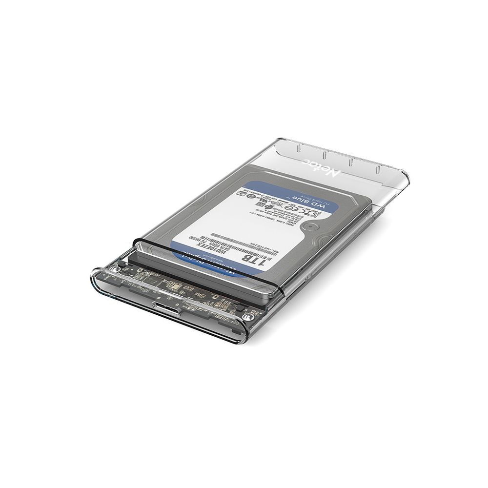 Netac NT07WH11 – 30B0 | Transparent 2.5″ SATA to USB-A 3.0 Enclosure