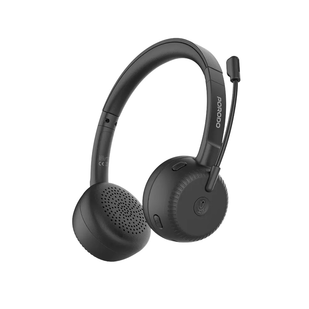 Porodo Office Wireless Headset – Black