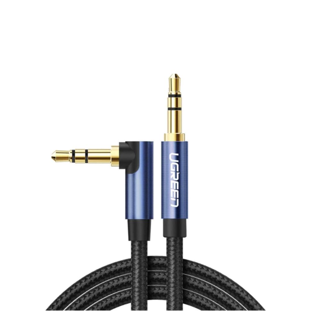 UGREEN HIFI AUX Cable 3.5mm Male to Male Braided Cable, Gold Plated