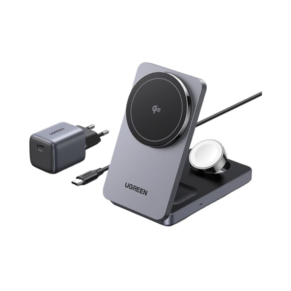 UGREEN MagFlow Qi2 3-in-1 MagSafe Charger